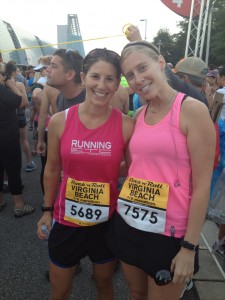 Julie & I at the 2013 RnR VB 1/2 Marathon